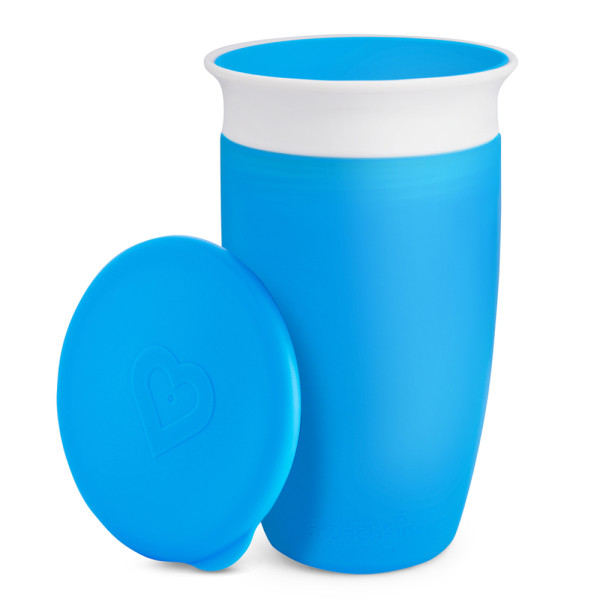 Чашка непроливна Miracle® 360° з кришкою, 296 мл (блакитна)