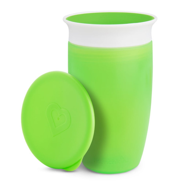 Чашка непроливна Miracle® 360° з кришкою, 296 мл (зелена)