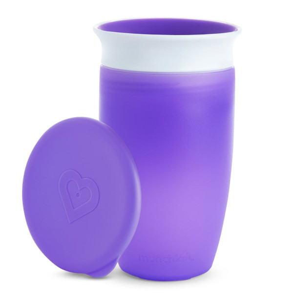 Чашка непроливна Miracle® 360° з кришкою, 296 мл (фіолетова)