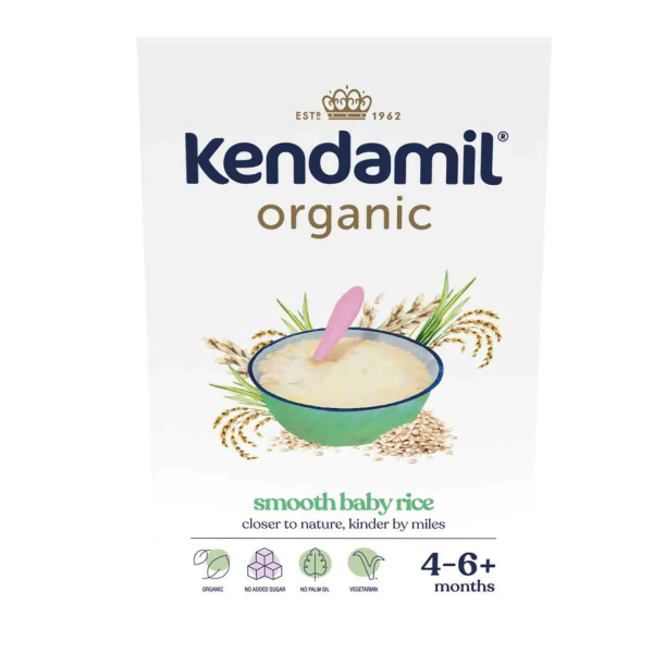 Органічна безмолочна рисова каша Kendamil Organic, з 4-6 міс., 120 г