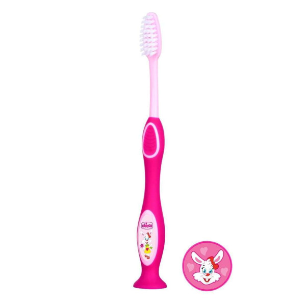 Зубна щітка (дівчинка) рожева