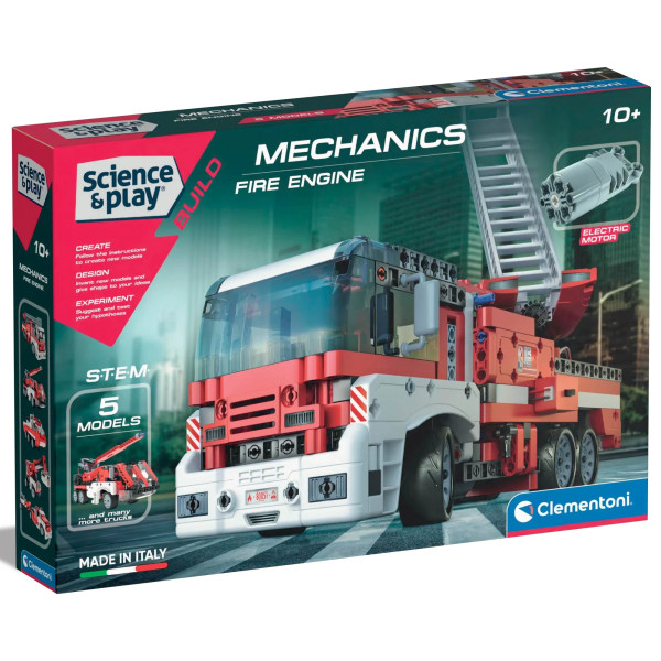 Конструктор 5 в 1 Clementoni "Fire Engine", серія "Science & Play"