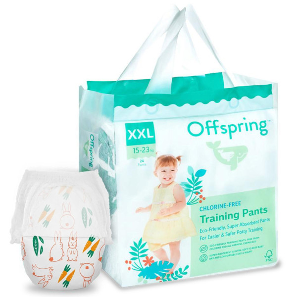 Підгузки-трусики Offspring Hugs Bunny, розмір XXL, 15-23 кг, 24 шт.