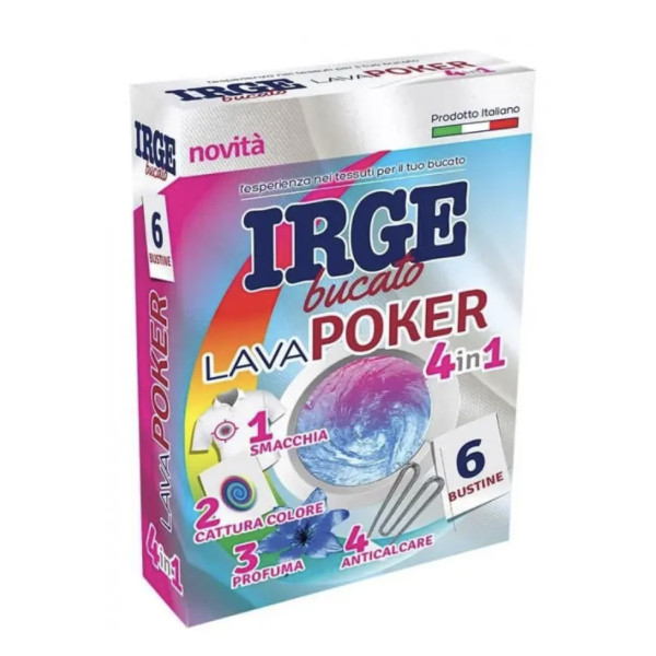 Серветка-пастка для прання Irge 4в1, 6 шт (033382)