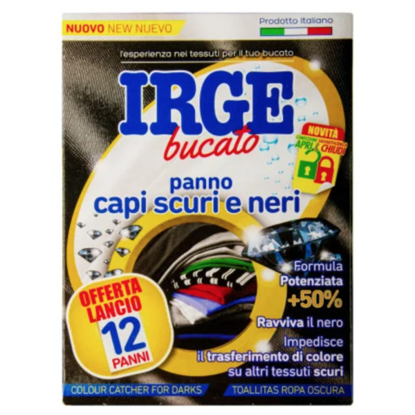 Салфетки-ловушка цвета для стирки черных вещей IRGE 12 шт