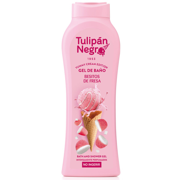 TULIPAN NEGRO Гель для душу TULIPAN NEGRO YUMMY CREAM Полуничний поцілунок, 650 мл