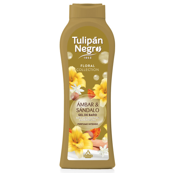 TULIPAN NEGRO FLORAL Парфумований гель для душу БУРШТИН та САНДАЛ, 650 мл